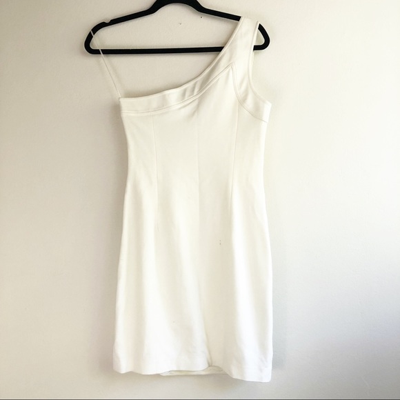 Trina Turk White One Shoulder Mini Dress - Picture 2 of 7